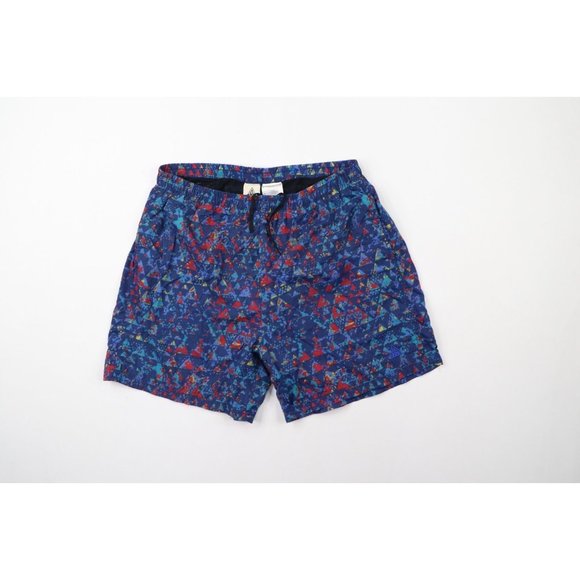 Vintage 90s Nike ACG Mens Large Spell Out Rainbow Lined Nylon Shorts Baggies
